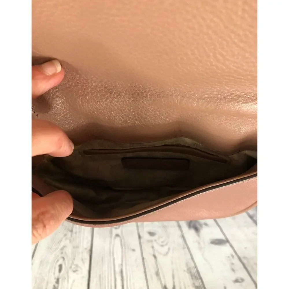 Michael Kors Crossbody brown with gold chain handle